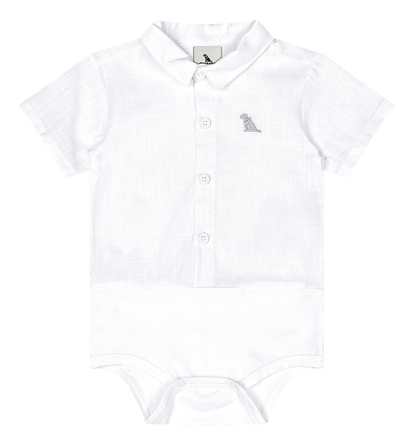 Set conjunto blanco bebe niño Quimby tirantes 34471-000101