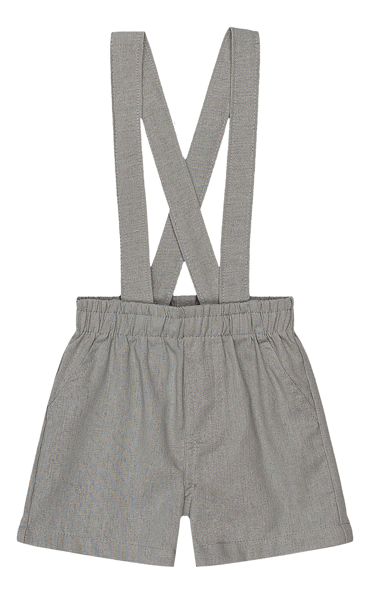 Set conjunto blanco bebe niño Quimby tirantes 34471-000101