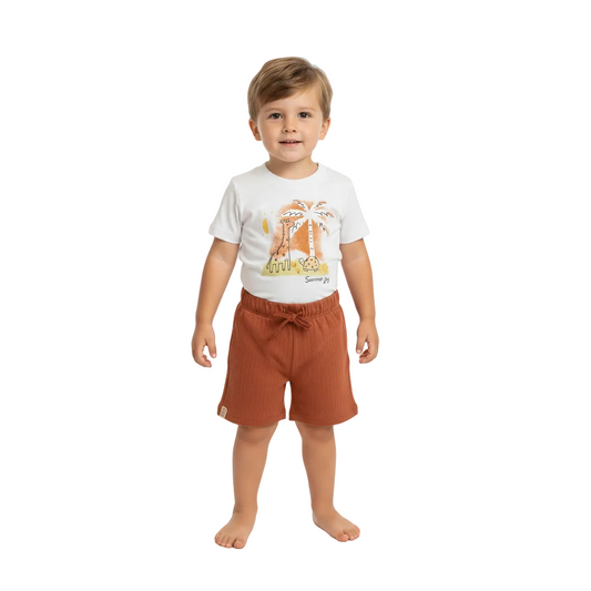 Set conjunto 2 piezas blanco bebe niño Quimby 34474-000106