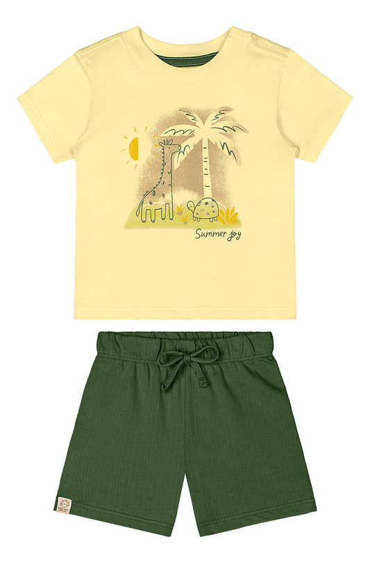 Set conjunto  2 piezas amarillo bebe niño Quimby 34474-120722