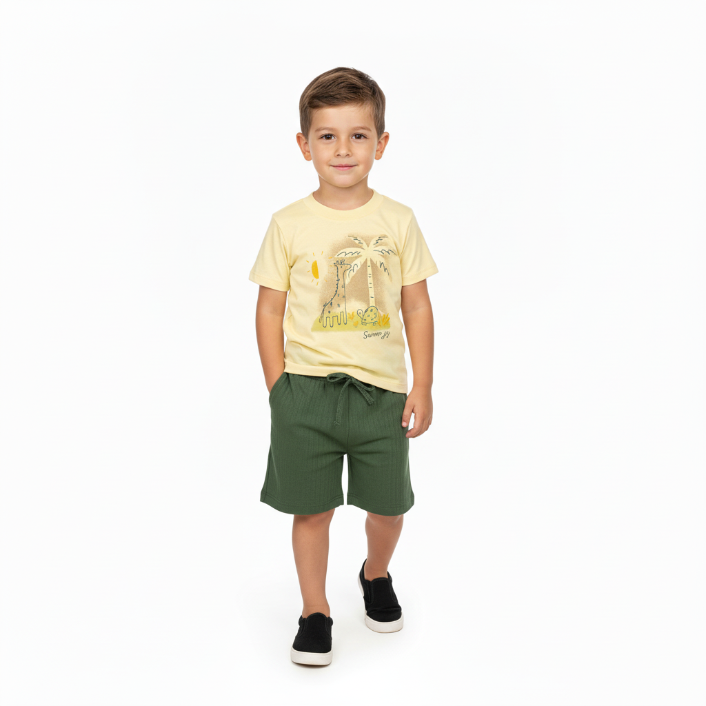 Set conjunto  2 piezas amarillo bebe niño Quimby 34474-120722