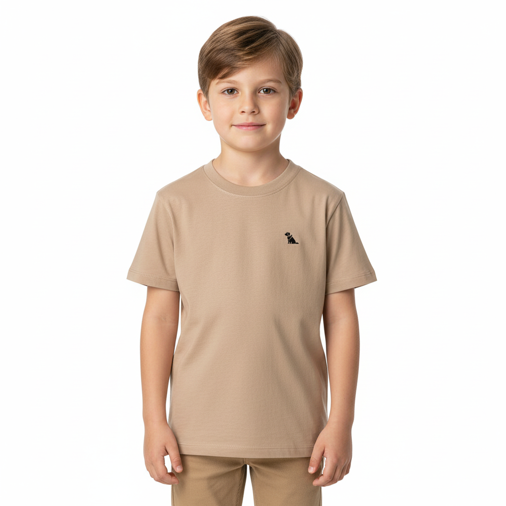 Camisa cafe beige niño Quimby 34479-151215