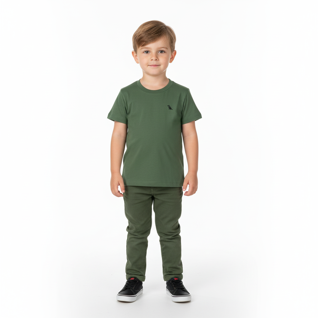 Camisa verde oscuro niño Quimby 34479-180317