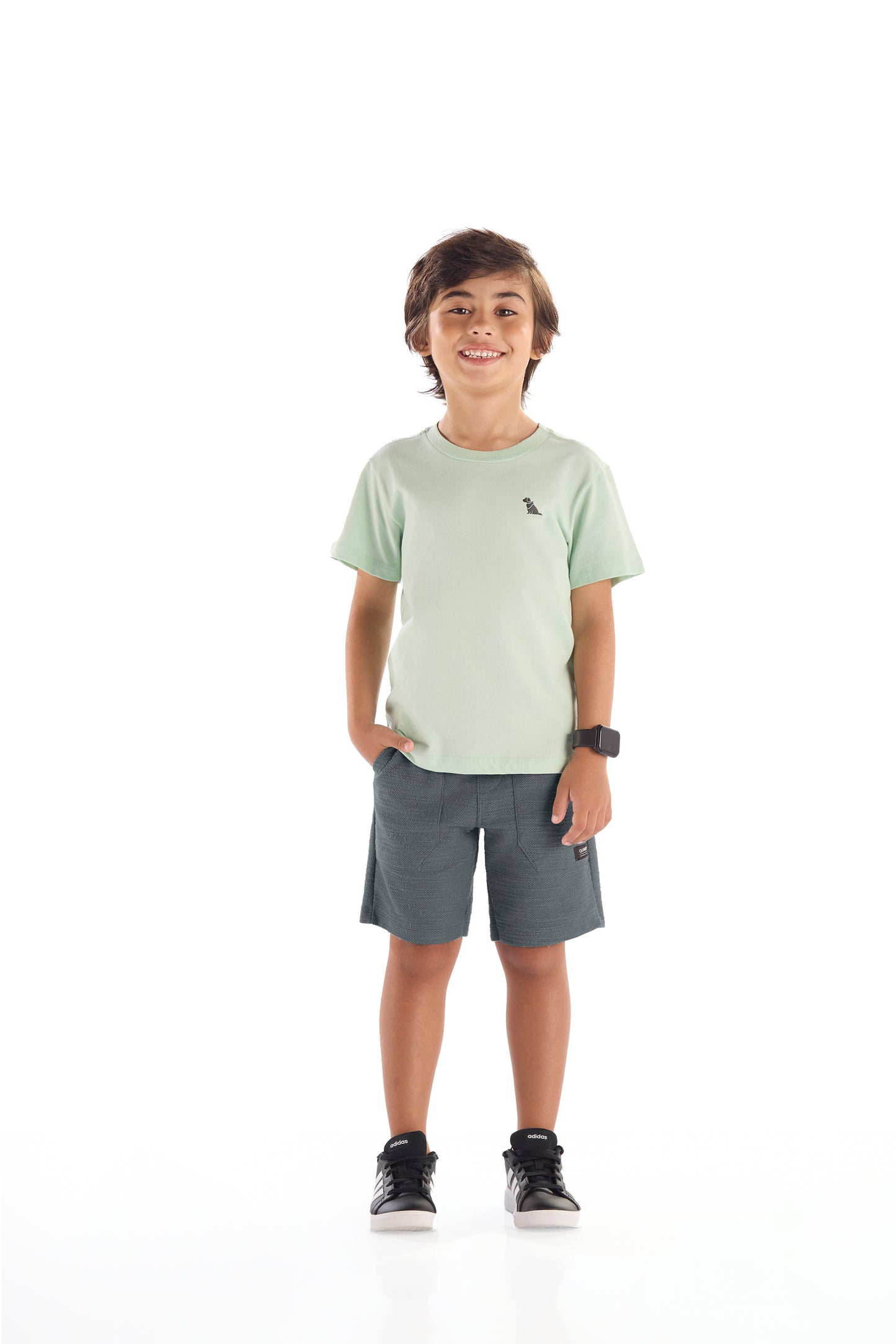 Camisa verde claro niño Quimby 34479-136007