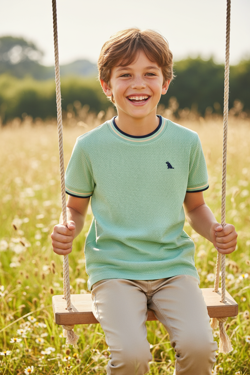 Camisa verde niño Quimby 34480-136007