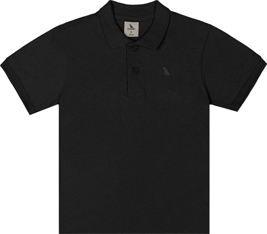 Camisa estilo polo negra niño Quimby 34481-008910