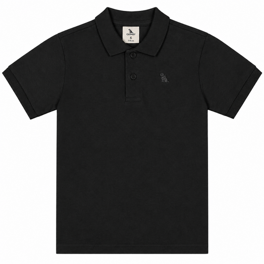 Camisa estilo polo negra niño Quimby 34481-008910