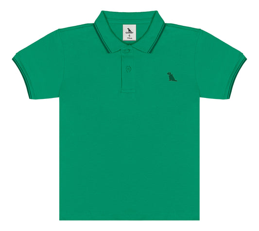 Camisa estilo polo verde esmeralda Quimby niño 34482-165932 bebé niño y niño