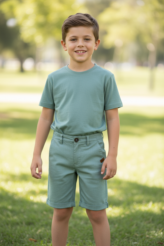 Shorts verde niño Quimby 34485-144807