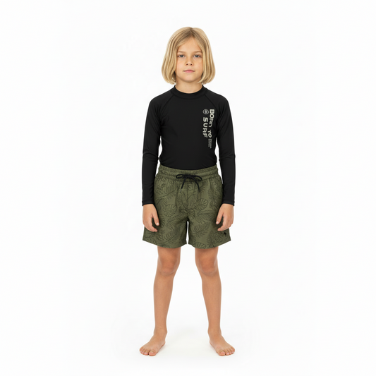 Set conjunto traje de baño negro niño Quimby 34519-008910