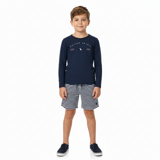 Set conjunto azul navy niño Quimby 34519-193921