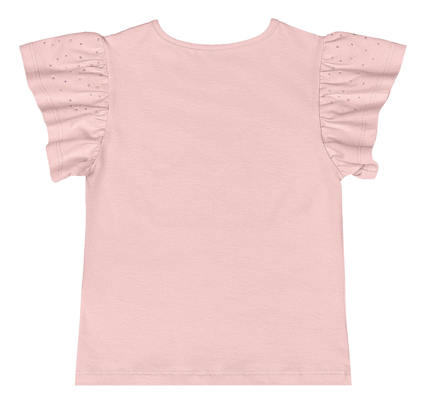 Camisa blusa rosada revuelos Quimby niña 34529-131906
