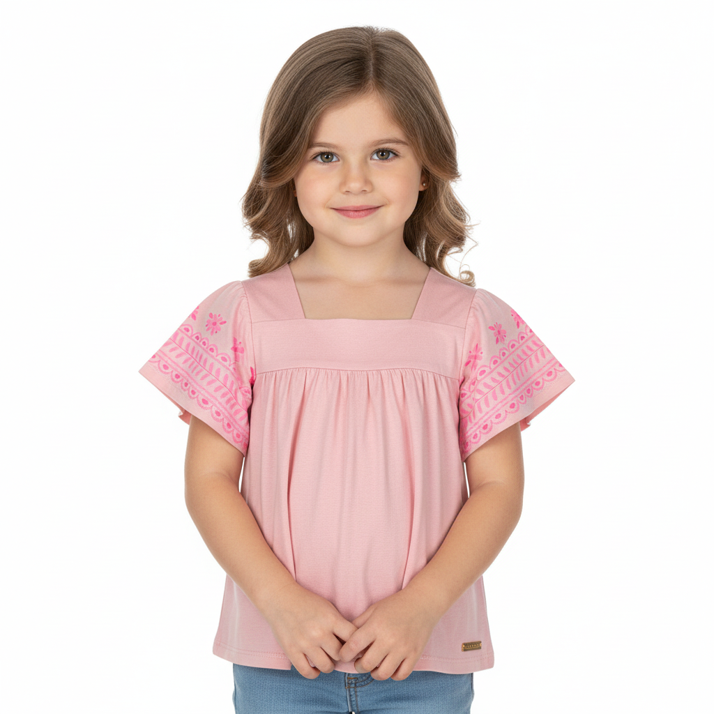 Camisa blusa rosada niña Quimby 34537-131906