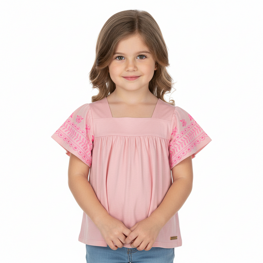 Camisa blusa rosada niña Quimby 34537-131906