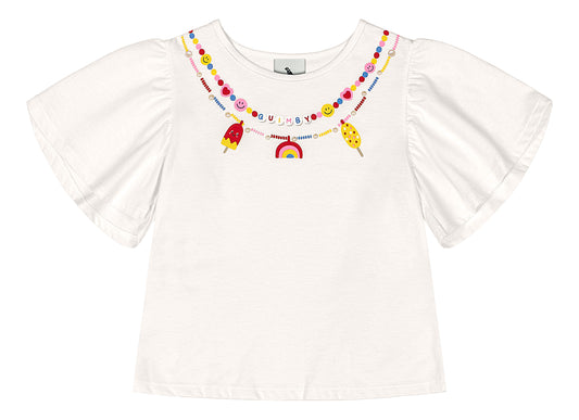 Camisa blusa blanca niña Quimby 34540-000106
