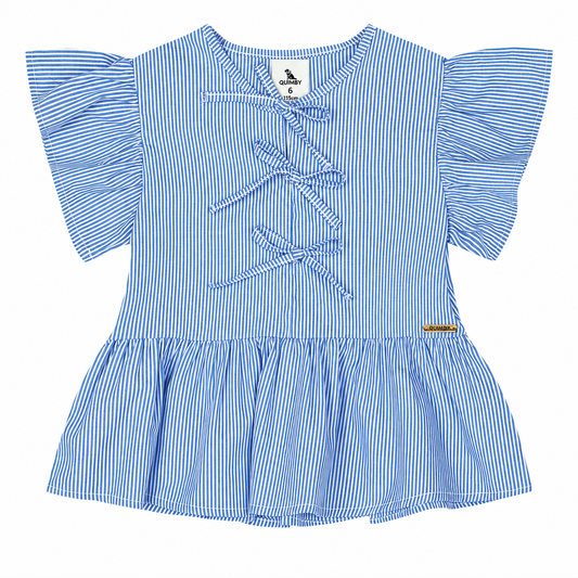Camisa  azul rayas niña Quimby 34541-144112