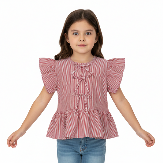 Camisa roja rayas Quimby niña  34541-191862