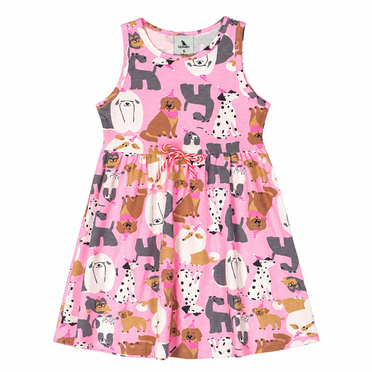 Vestido rosado perritos niña Quimby 34553-AB2367