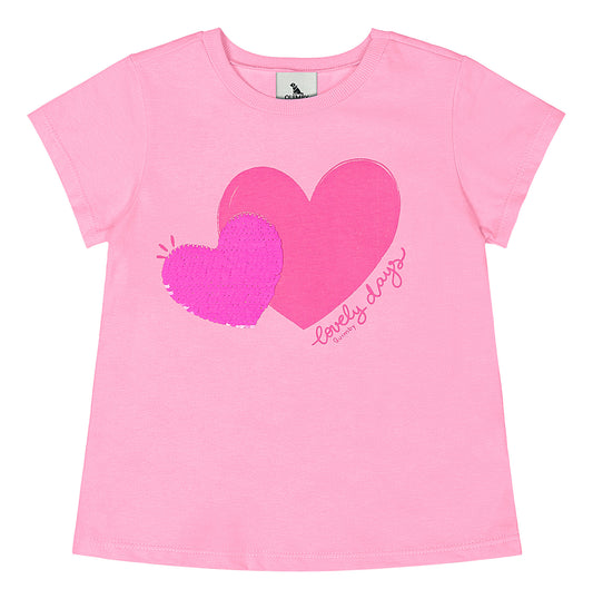 Camisa blusa corazon rosado niña Quimby 34554-142311
