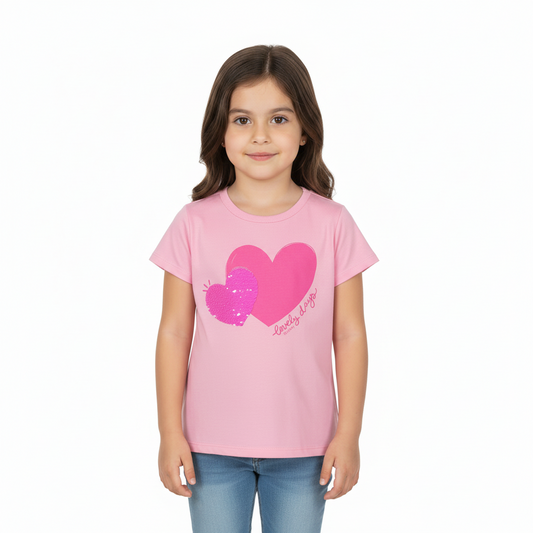 Camisa blusa corazon rosado niña Quimby 34554-142311