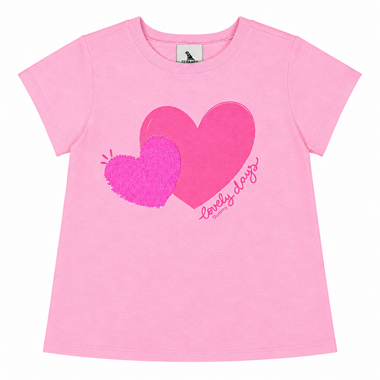 Camisa blusa corazon rosado niña Quimby 34554-142311
