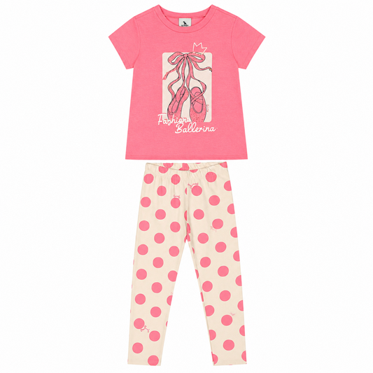 Set conjunto rosado ballet  niña Quimby 34560-061735