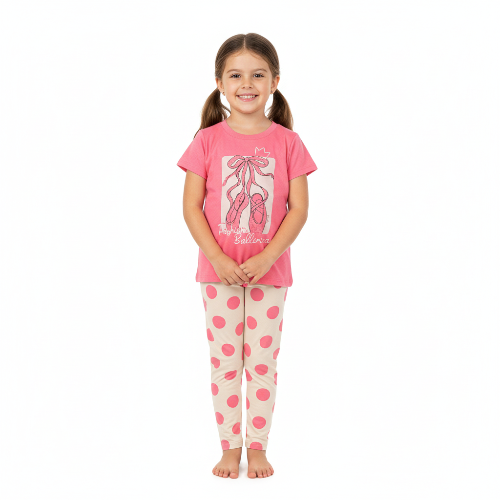 Set conjunto rosado ballet  niña Quimby 34560-061735