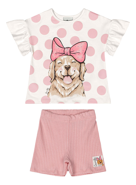 Set conjunto rosado niña Quimby 34568-000106