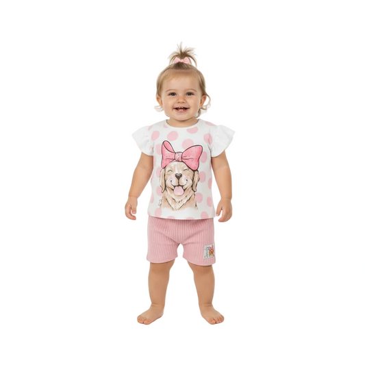 Set conjunto rosado niña Quimby 34568-000106