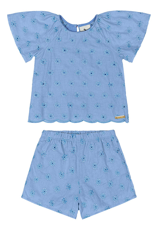 Set conjunto azul niña Quimby 34581-144124