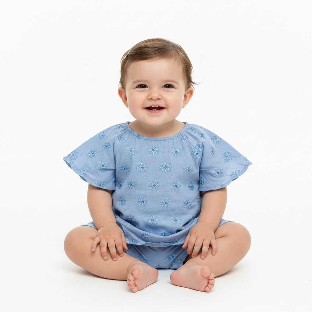 Set conjunto azul niña Quimby 34581-144124