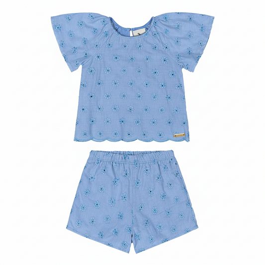 Set conjunto azul Celeste niña Quimby 34581-144124