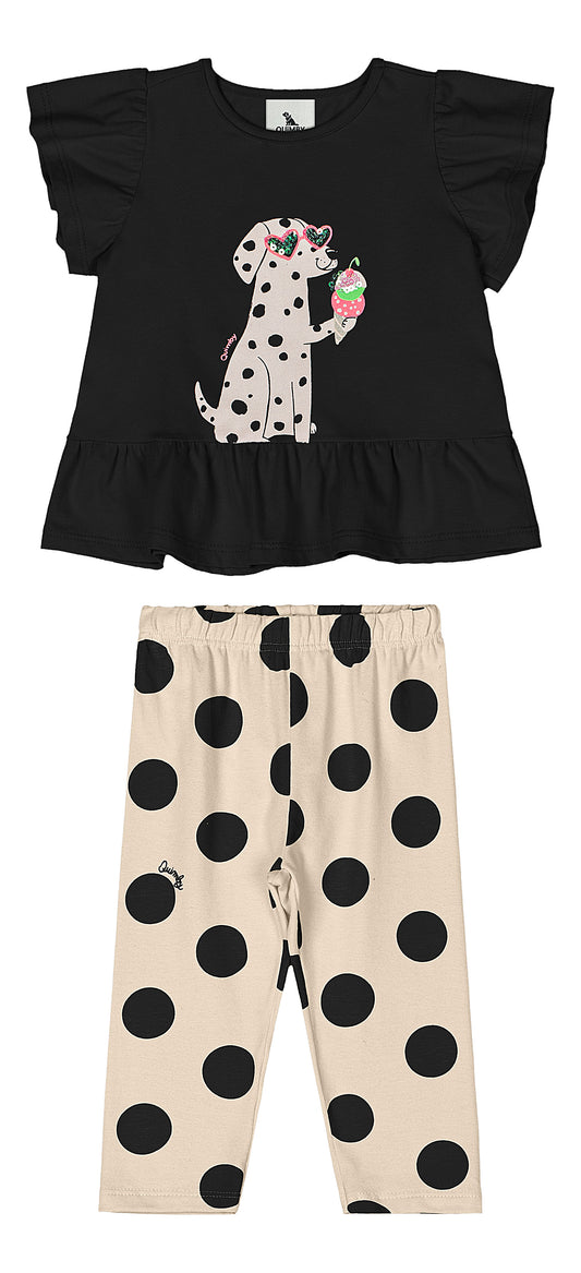 Set conjunto negro perro niña Quimby 34583-008910