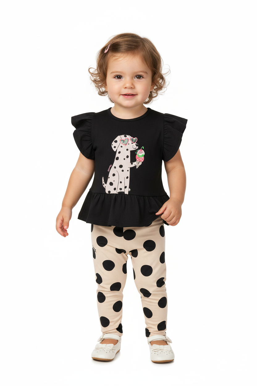 Set conjunto negro perrito niña Quimby 34583-008910