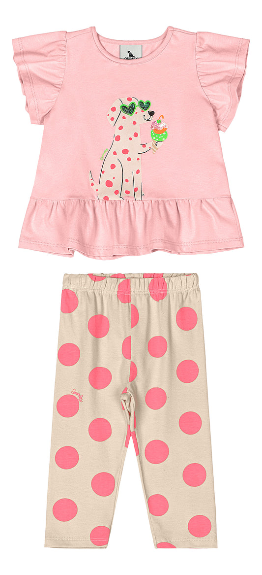 Set conjunto rosado niña Quimby 34583-131906