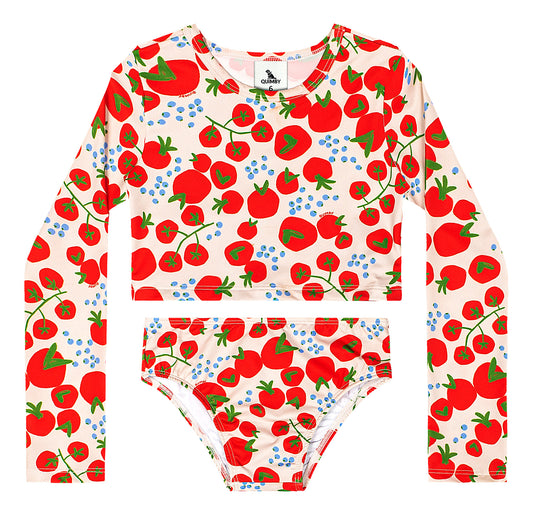 Set traje de baño 2 piezas cereza niña   Quimby  34602-SB0512