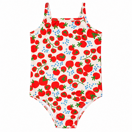 Traje de baño rojo Quimby niña 34604-SB0512 cherry cerezas