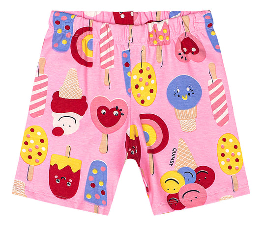 Shorts rosado helado niña Quimby 34609-AB2362