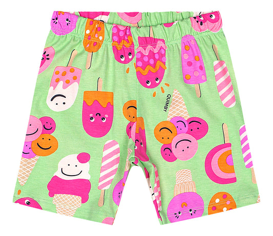 Shorts verde helado niña Quimby 34609-AB2363