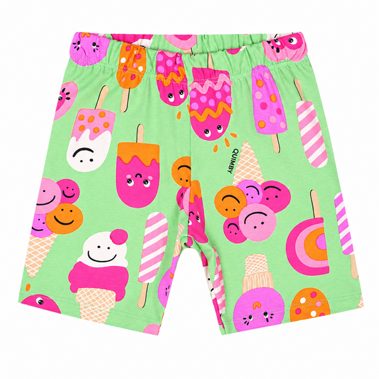 Shorts verde helado ice cream niña Quimby 34609-AB2363 promo 3x1000