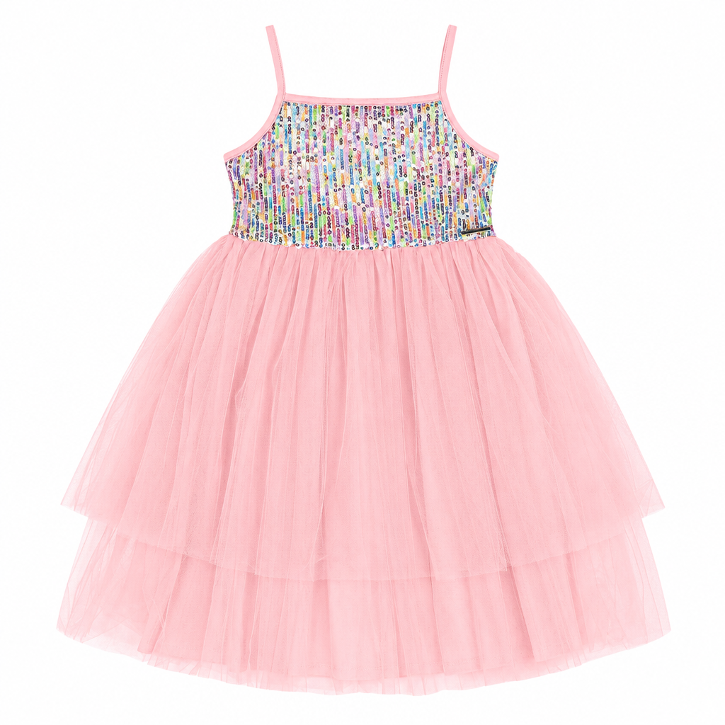 Vestido rosado tutu gala eventos niña 34630-131906
