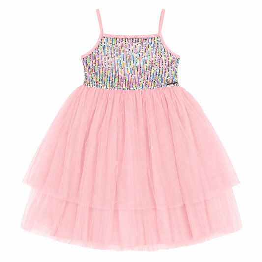 Vestido rosado tutu gala eventos niña 34630-131906
