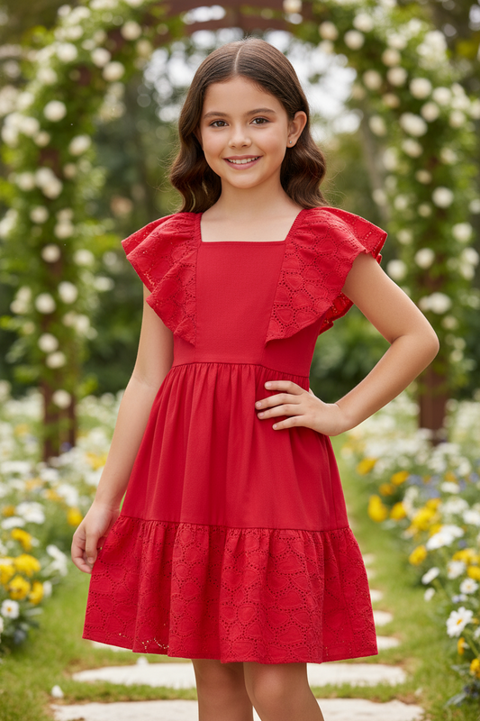 Vestido rojo navidad navideño Quimby 34654-191663