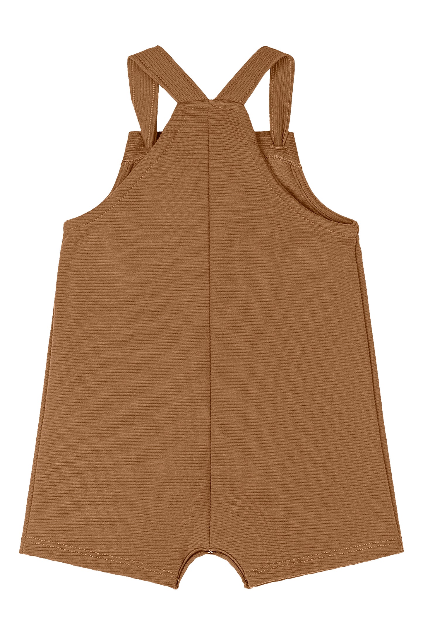 Set conjunto overall bebe niño camisa beige enterizo café Quimby 34704-120304