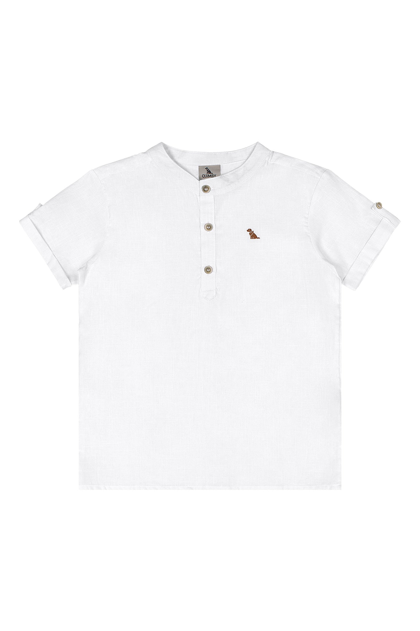 Camisa blanca niño henley Quimby 34715-000101