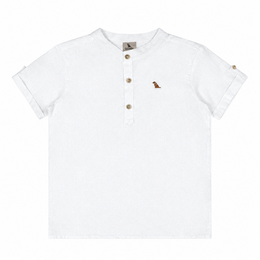 Camisa blanca niño henley Quimby 34715-000101