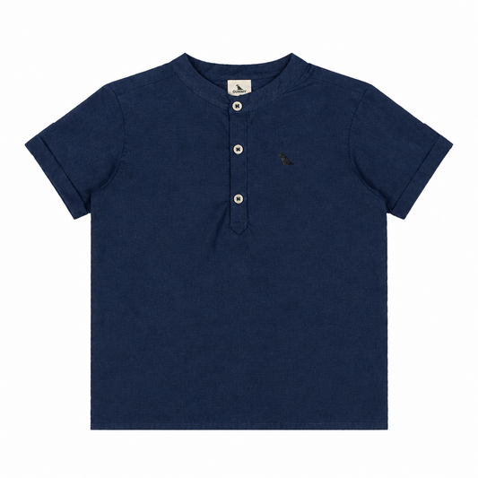 Camisa azul henley niño Quimby 34715-193921