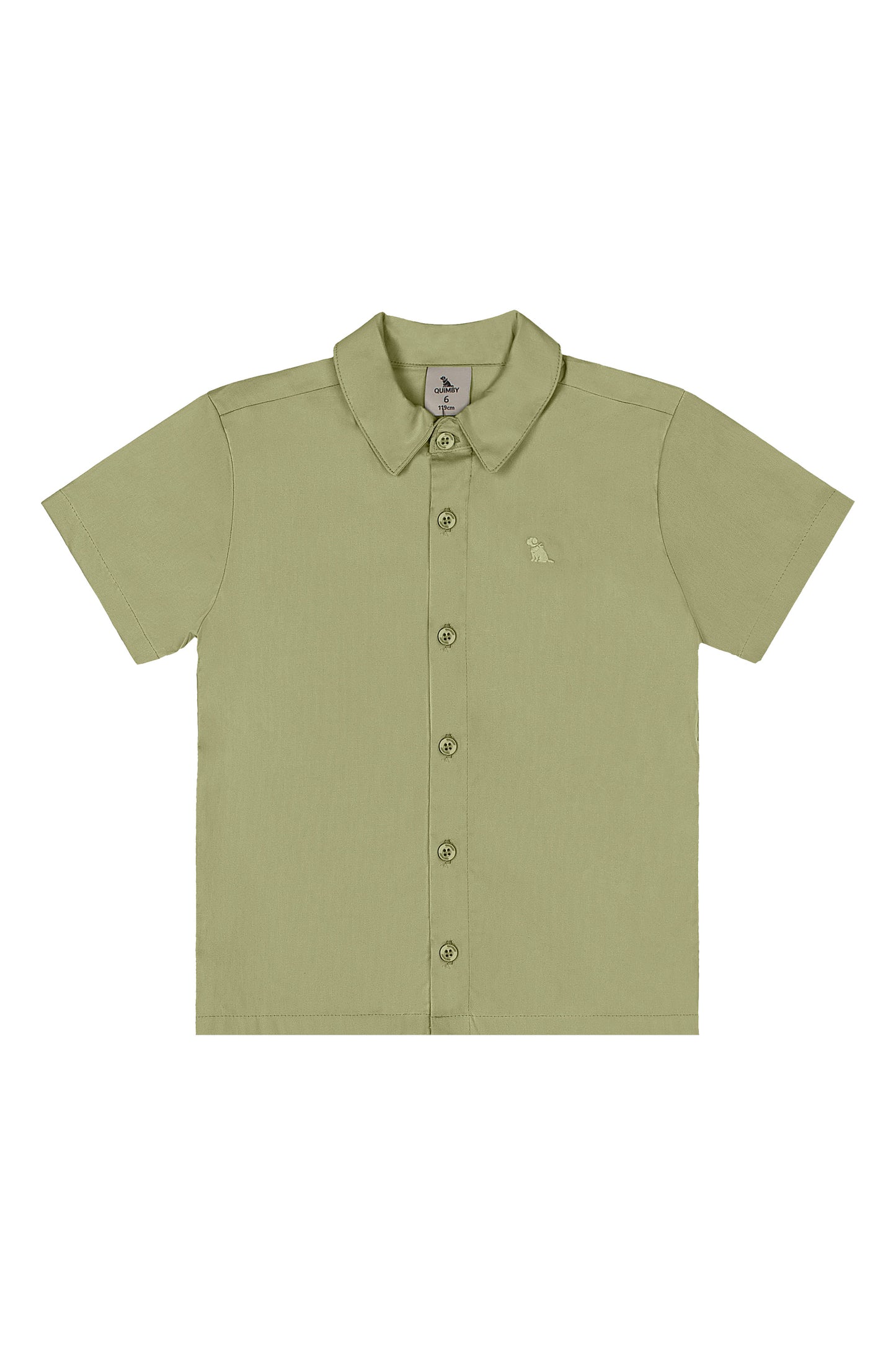 Camisa verde formal militar niño 34776-140216