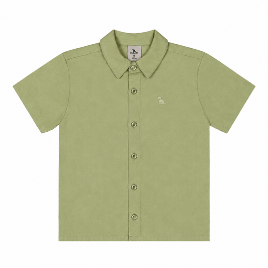 Camisa verde formal militar Quimby niño 34776-140216