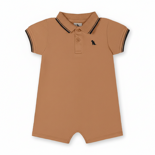 Mameluco overall cafe bebe niño Quimby 34971-151425